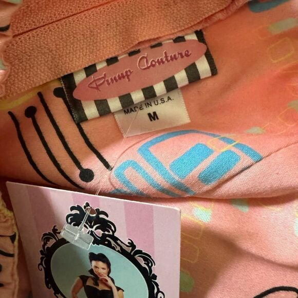 NWT Pinup Couture Ginger Atomic Pink Dress Size Medium - Picture 4 of 5
